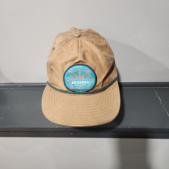 Sendero Provisions Co WAX Adjustable Strapback Rope Brown Hat Cap OSFA - Picture 5 of 14